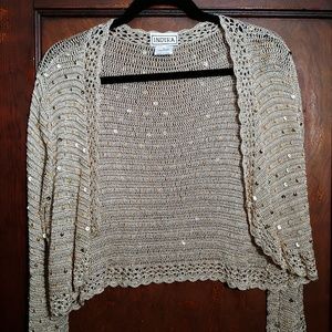 Soft gold & sequin schrug